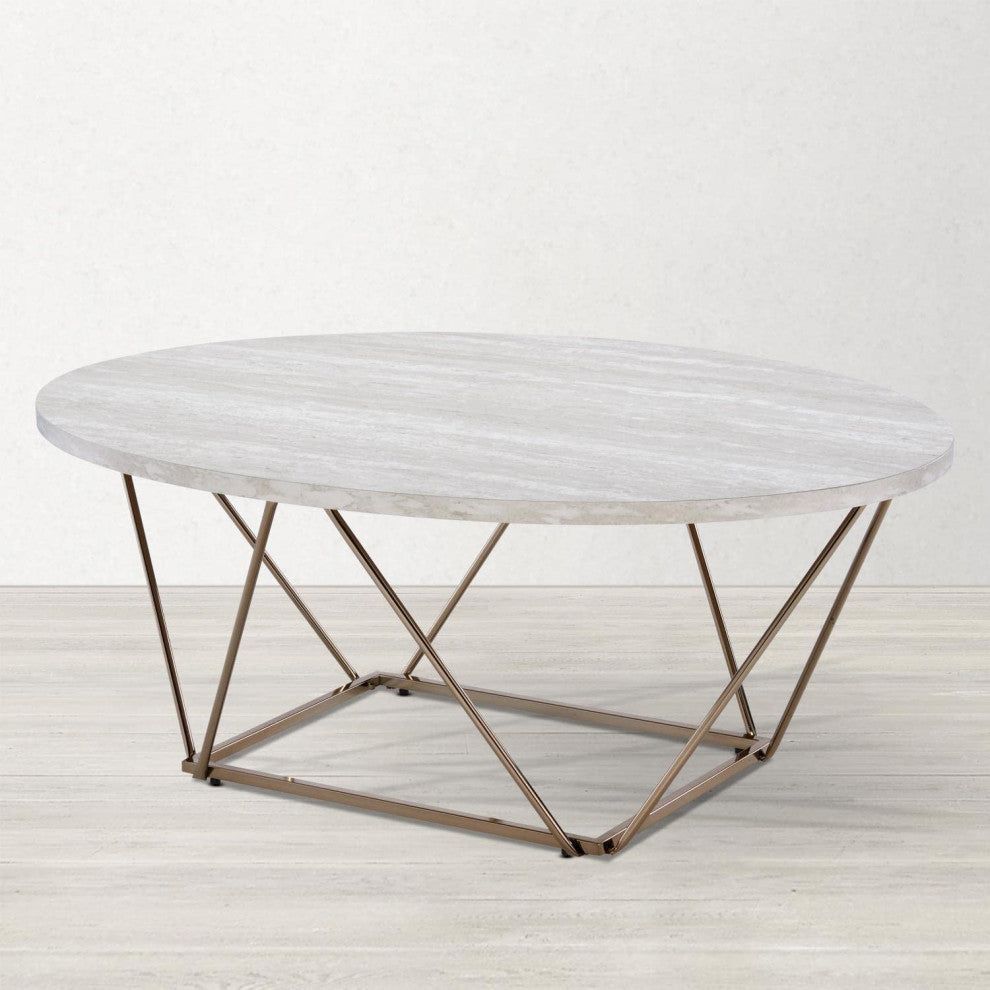 Rowyn Faux Marble Top Cocktail