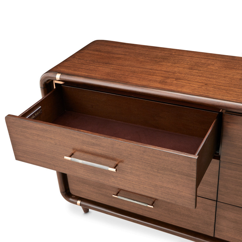 Mason Park Dresser with Mirror, Umber Brown