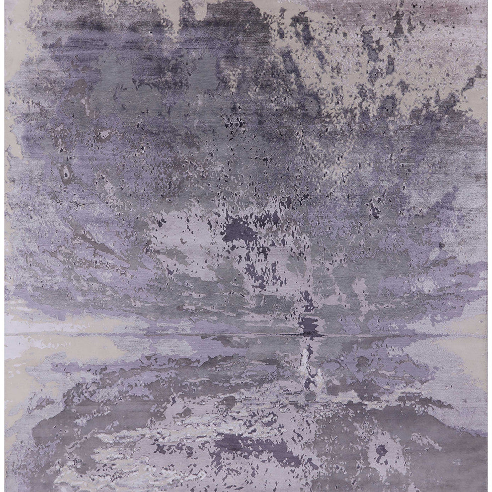 Ahgly Company Indoor Square Mid-Century Modern Area Rugs, 5' Square