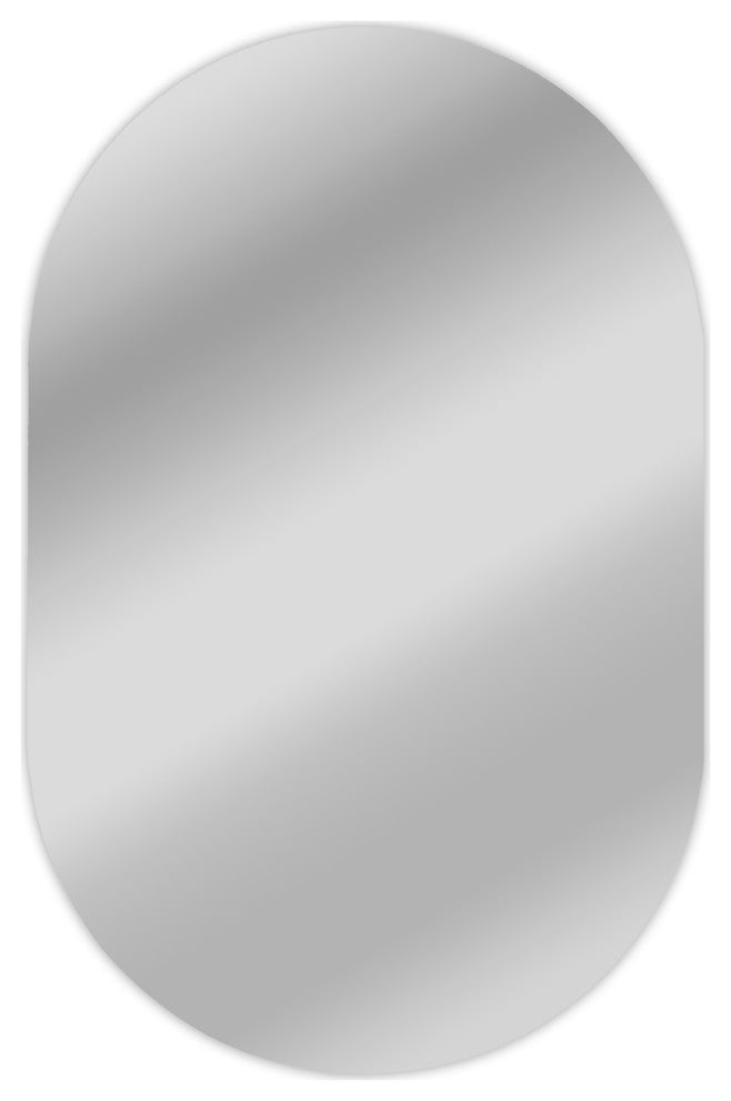 Reflection Verical/Horizontal Hanging Round Shaped Frameless Wall Mirror 33" H
