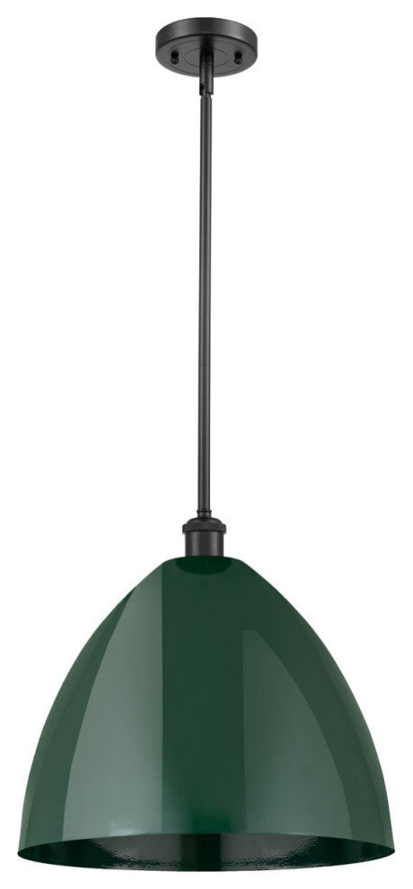 Innovations 516-1S-BK-MBD-16-GR-LED 1-Light Pendant, Matte Black