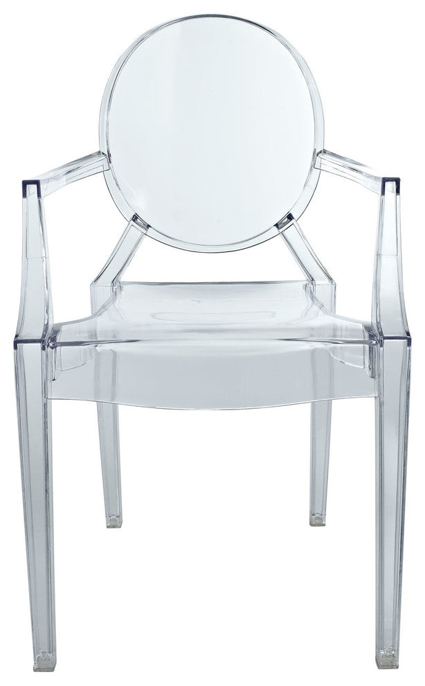 Modern Contemporary Kitchen Kids Chair Clear, Outdoor or Indoor
