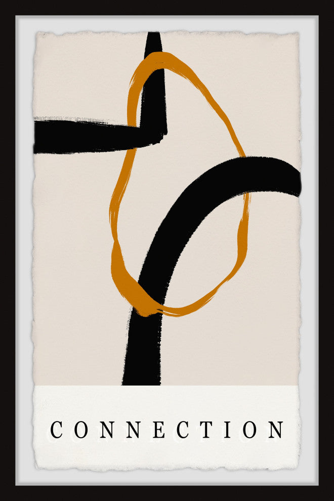"Golden Connection II" Framed Painting Print, 24x36