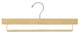 Wooden Pant Hanger With Non-Slip Bar, Natural, Set of 25
