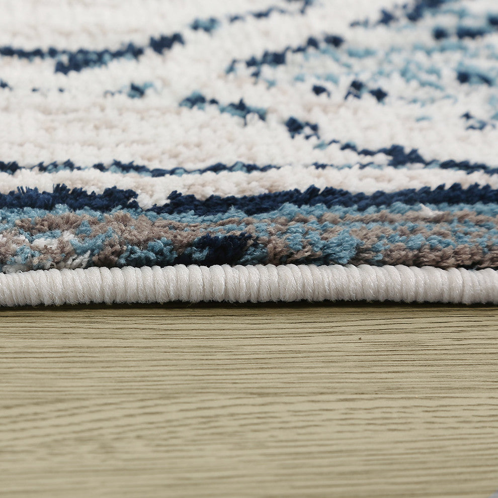 LNC Indoor Distressed Area Rug, 5' X 7'