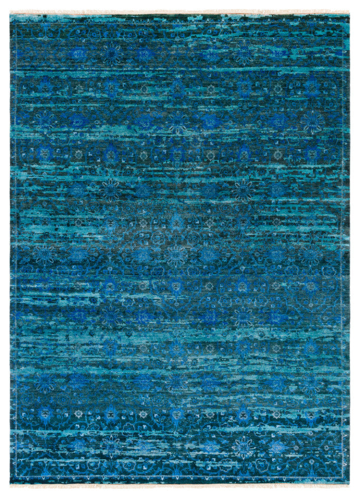 Surya Empress EMS-7008 Traditional Area Rug, Denim, 9'' x 13'' Rectangle