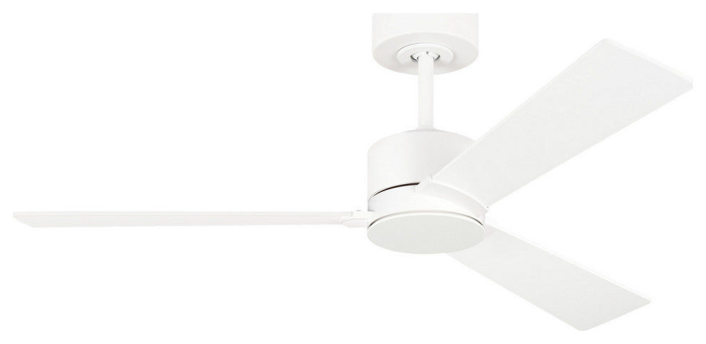 Rozzen 44" Ceiling Fan, Matte White