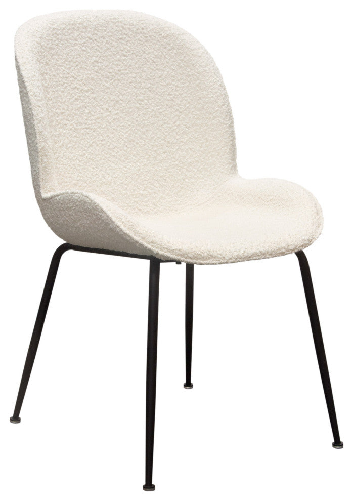 Session 2-Pack Dining Chair in Ivory Boucle by Diamond Sofa