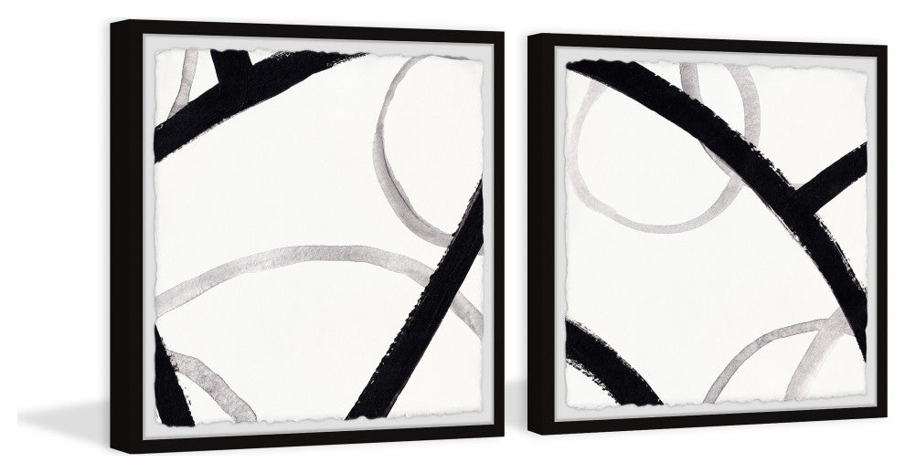 Busy Interstate Diptych, Set of 2, 18x18 Panels