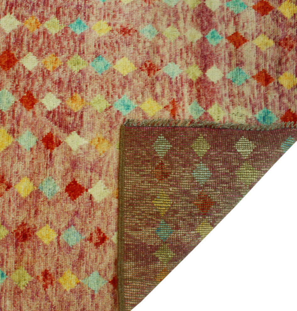 Balochi Holly Purple/Red Rug, 5'2x8'0