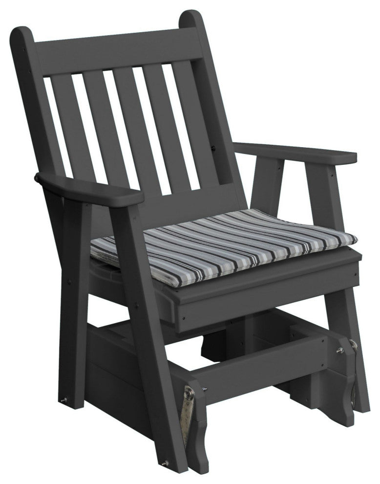 Poly Traditional English Glider, Dark Gray