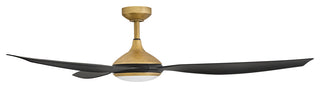 Hinkley Talan Talon 64" Led Smart Fan, Heritage Brass