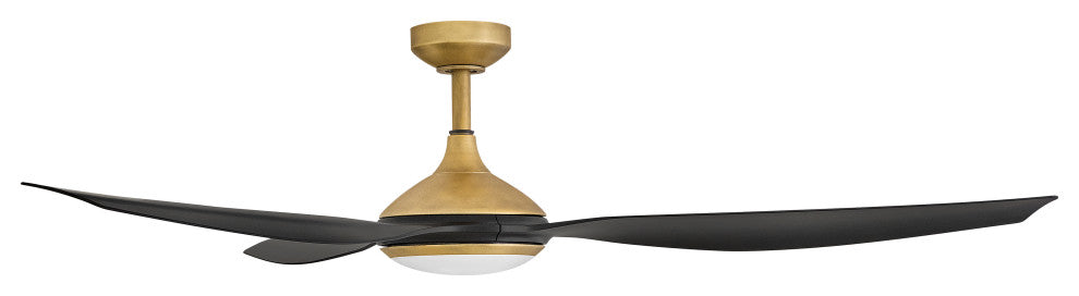 Hinkley Talan Talon 64" Led Smart Fan, Heritage Brass