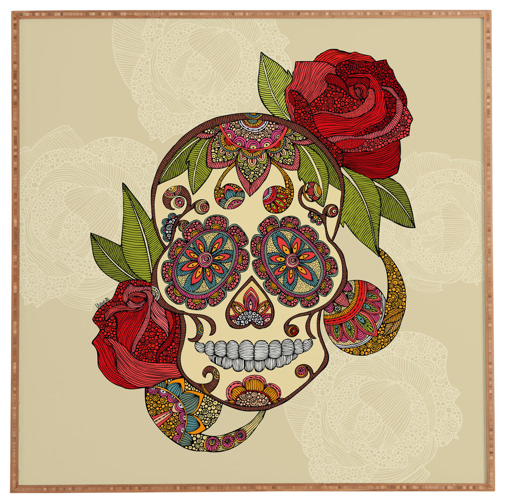 Deny Designs Valentina Ramos Sugar Skull Framed Wall Art