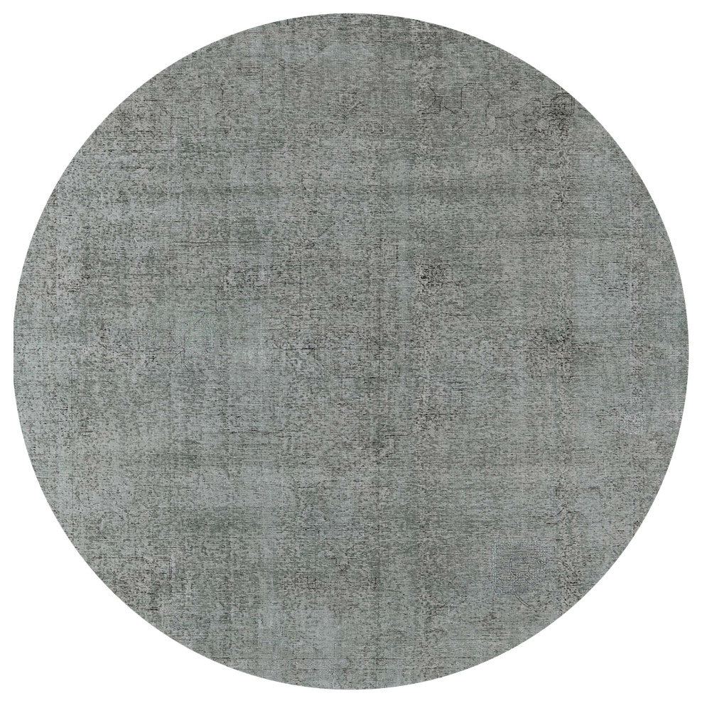 Ahgly Company Indoor Round Mid-Century Modern Area Rugs, 7' Round