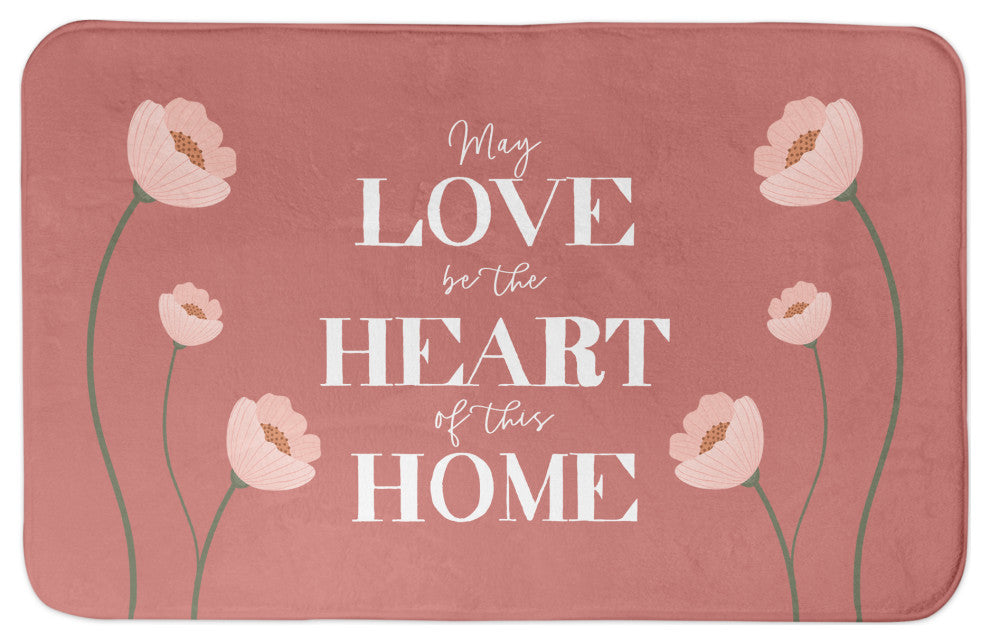 Love Heart Home 34x21 Bath Mat