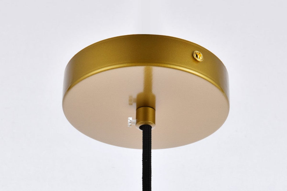Constance 8" Brass Pendant