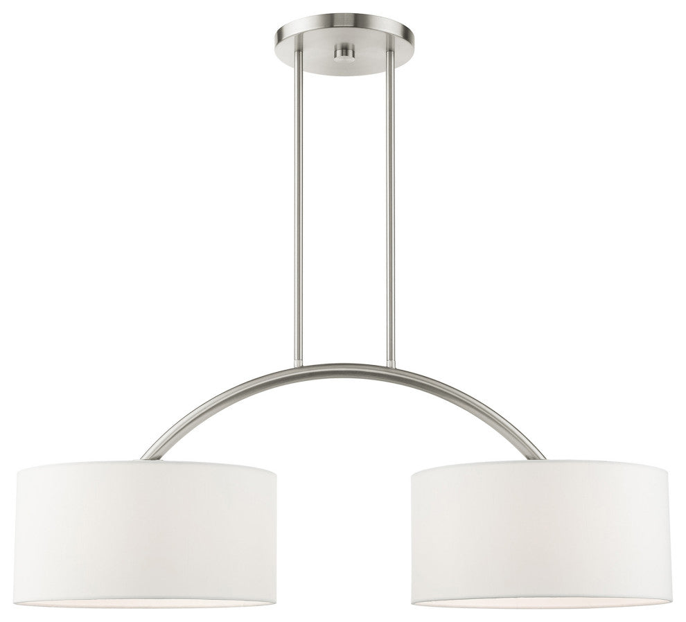 Brushed Nickel Timeless, Transitional, Linear Chandelier