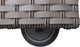 Florence Wheeled Chaise Outdoor Wicker Patio Furniture and Side Table in Ash