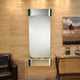 Inspiration Falls Water Fountain, Silver Mirror, Stainless Steel, Round