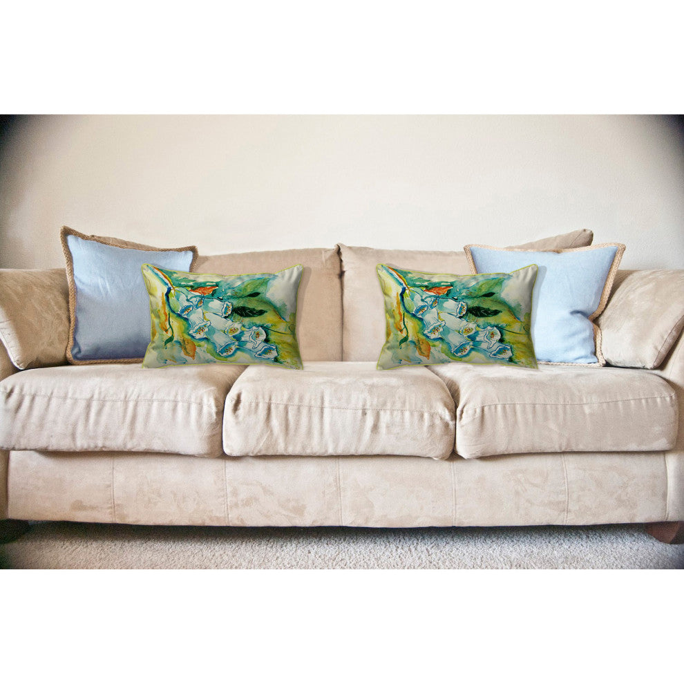 Foxgloves Large Indoor/Outdoor Pillow 16x20