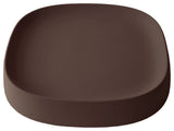 Pebble  Modern Plant Caddy with Hidden Wheels, Bark, Medium