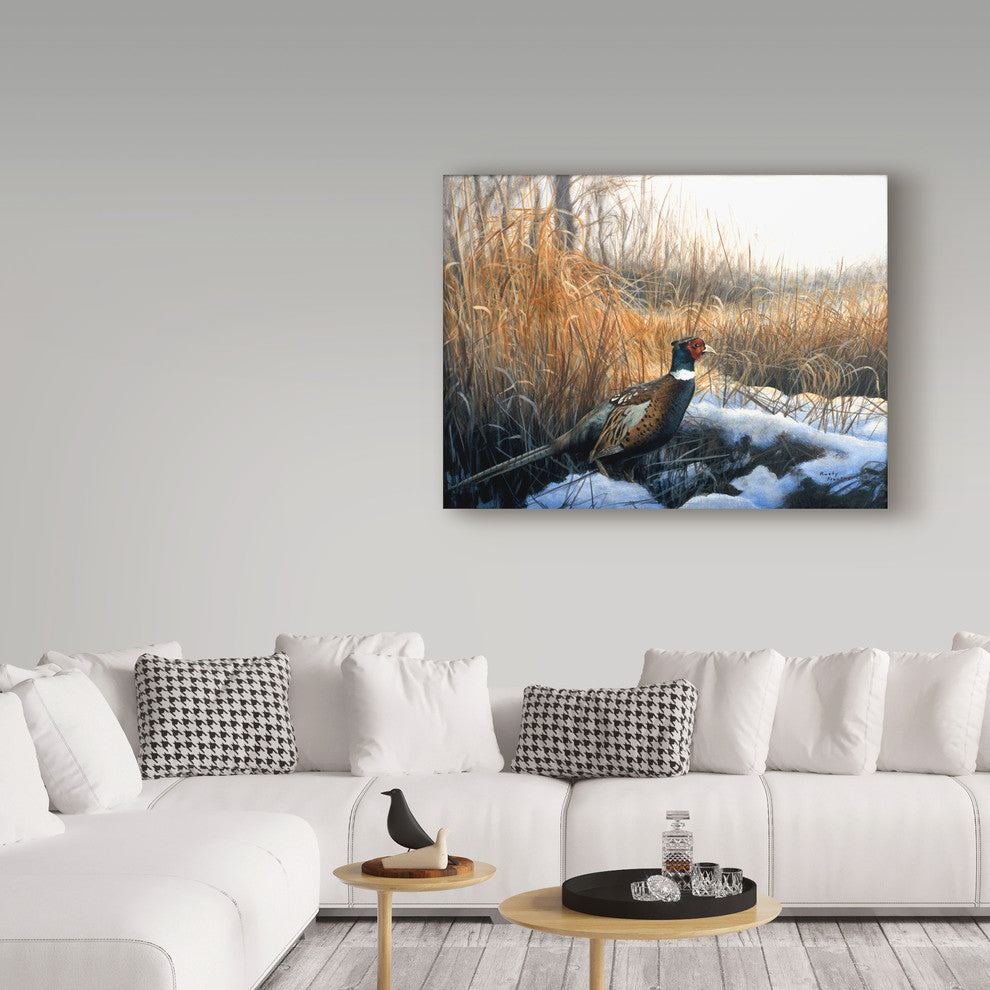 Rusty Frentner 'Pheasant' Canvas Art, 19"x14"