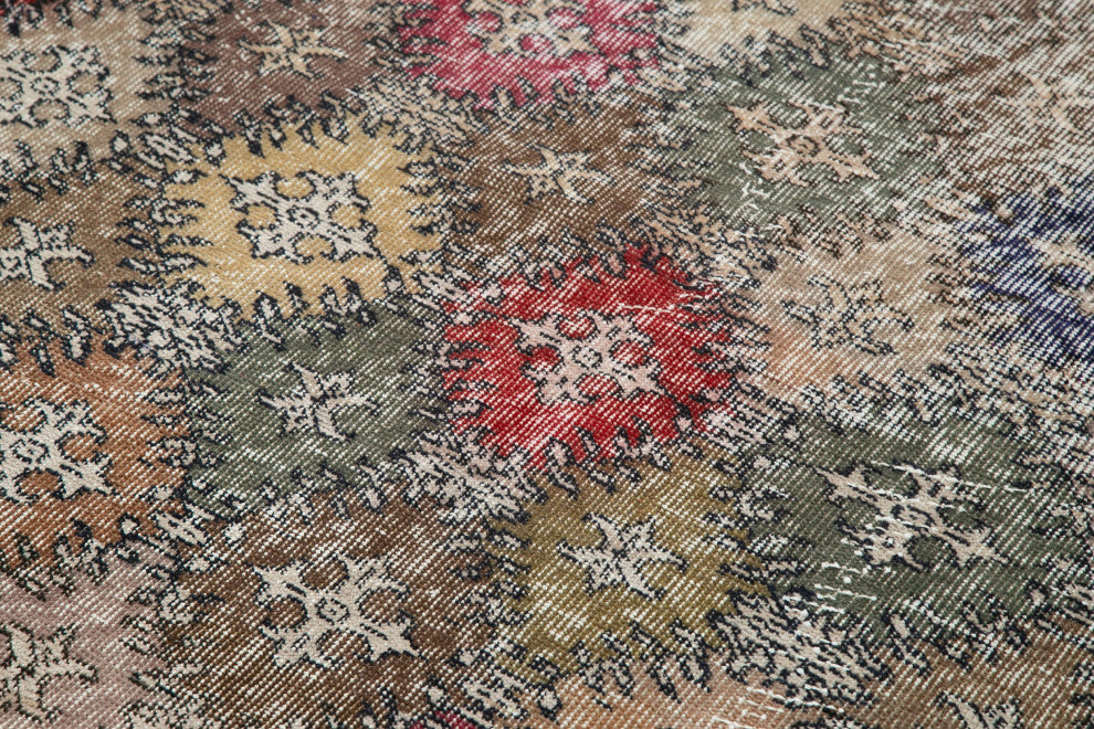 Rug N Carpet - Hand-knotted Anatolian 4' 11'' x 8' 6'' Rustic Area Rug