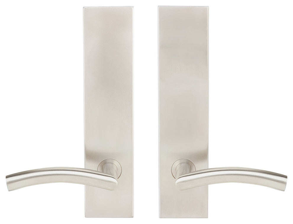 Brussels Lever, Tubular Privacy, Satin Stainless Steel, 2-3/8" Backset