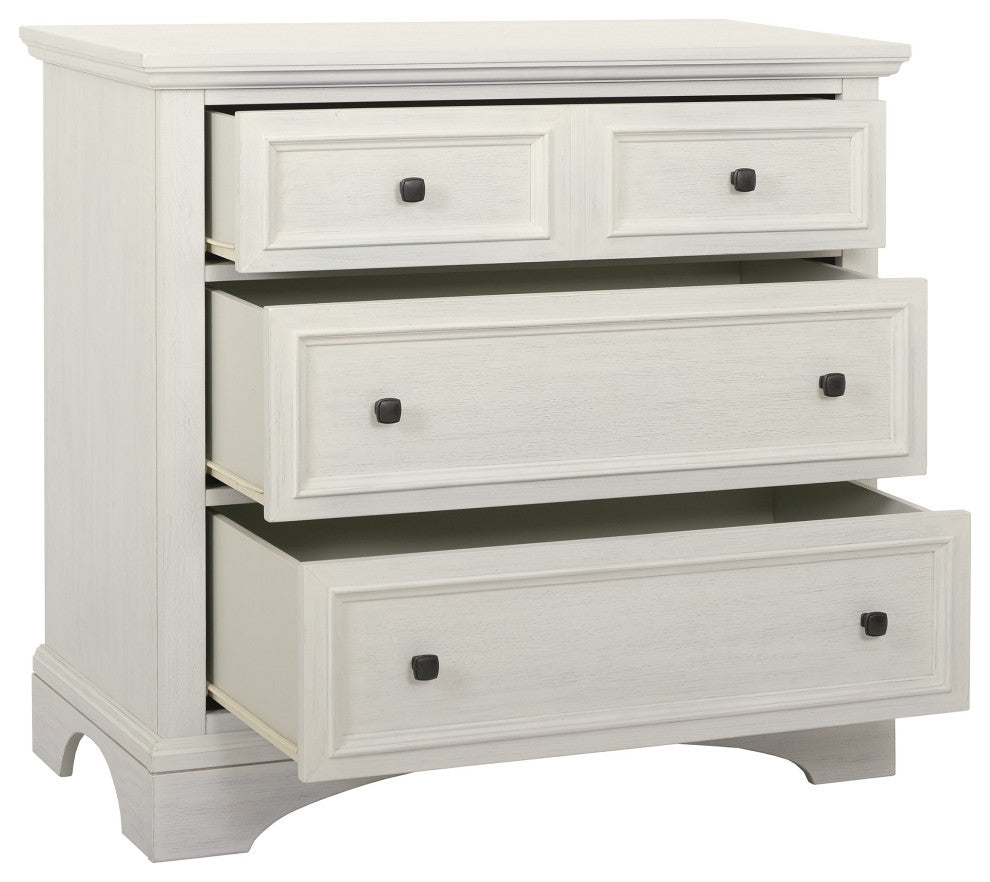 Farmhouse Basics 3 Drawer Chest, Rustic White