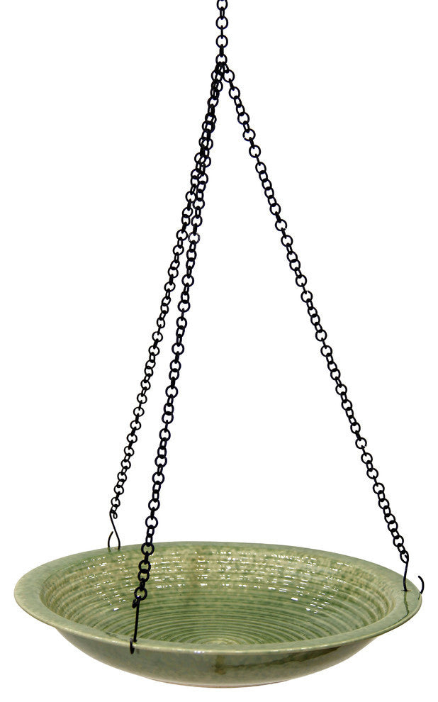 Bird Bath Hanging, Green