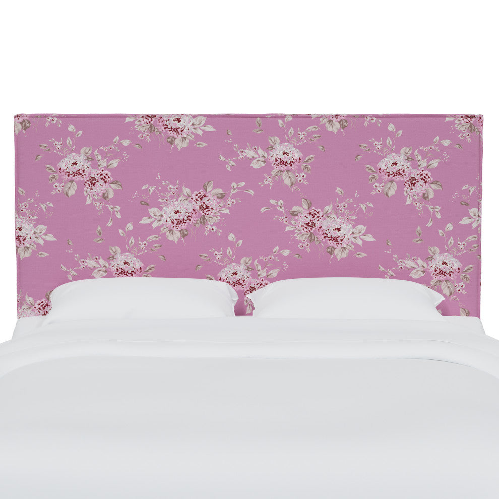 Rachel Ashwell Slipcover Headboard, Sc Berry Bloom Hot Pink, King