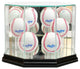 Octagon 6 Baseball Display Case, Black