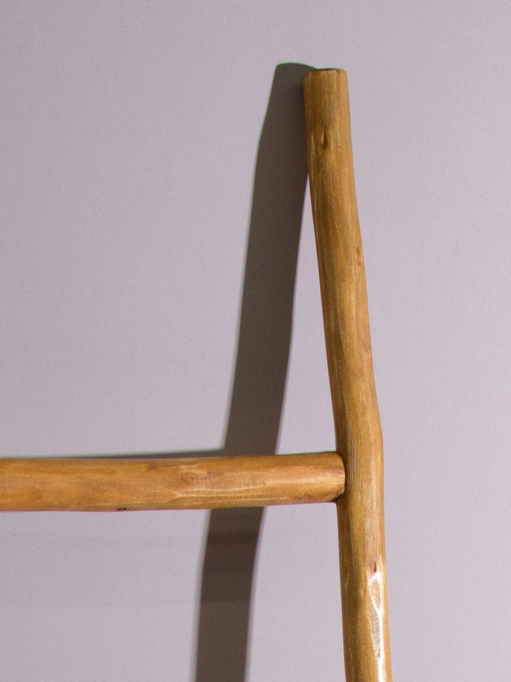Rustic Wooden Decorative Ladder, Natural