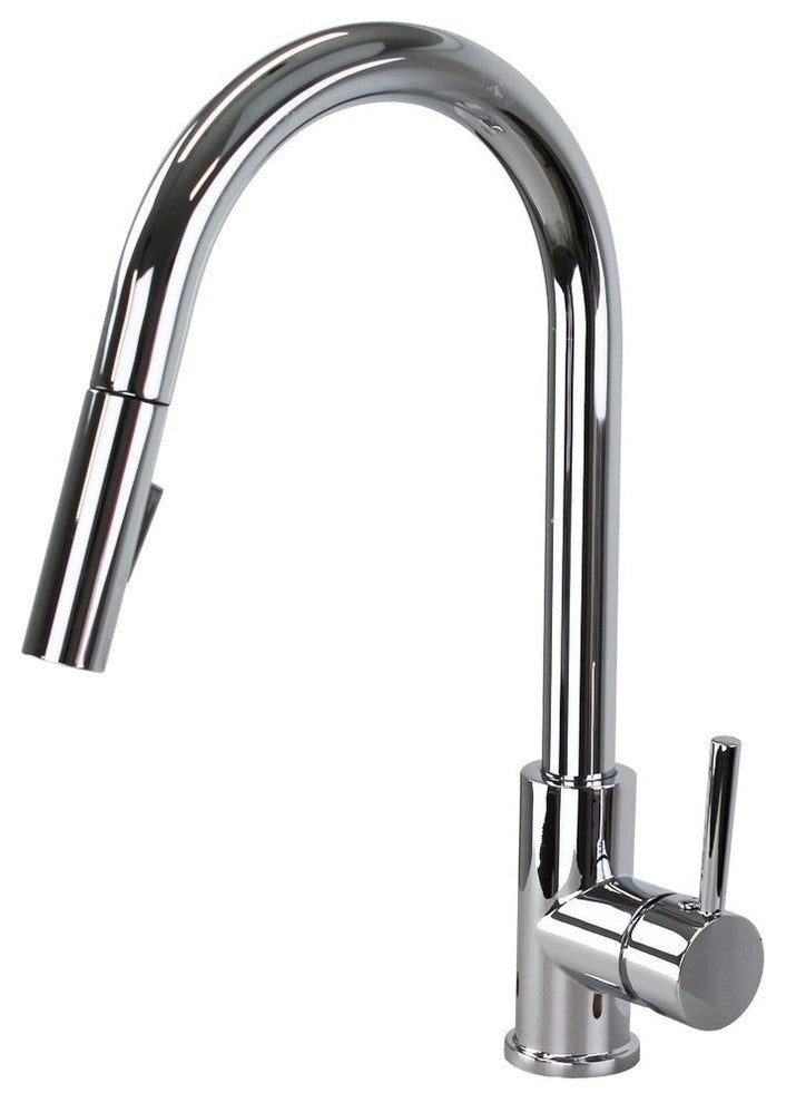 Transolid 1.8 GPM Pull-Down Kitchen Faucet, Polished Chrome