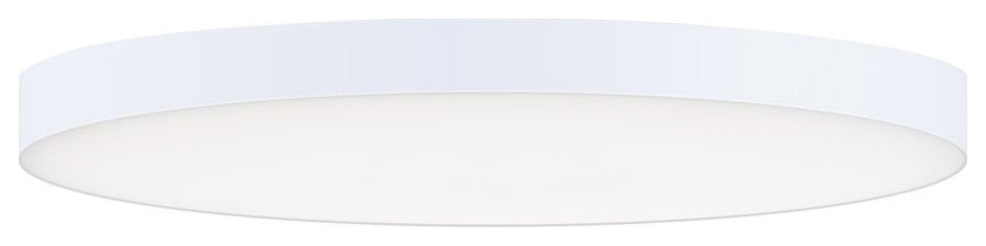 Maxim Lighting Trim 16" Round LED Flush Mount 3000K, White/White, 57670WTWT