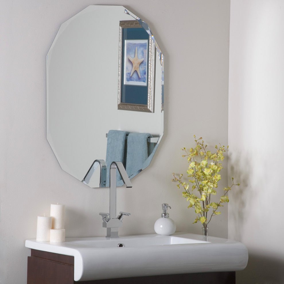 Diamond Bathroom Mirror, 23.6" X 31.5"