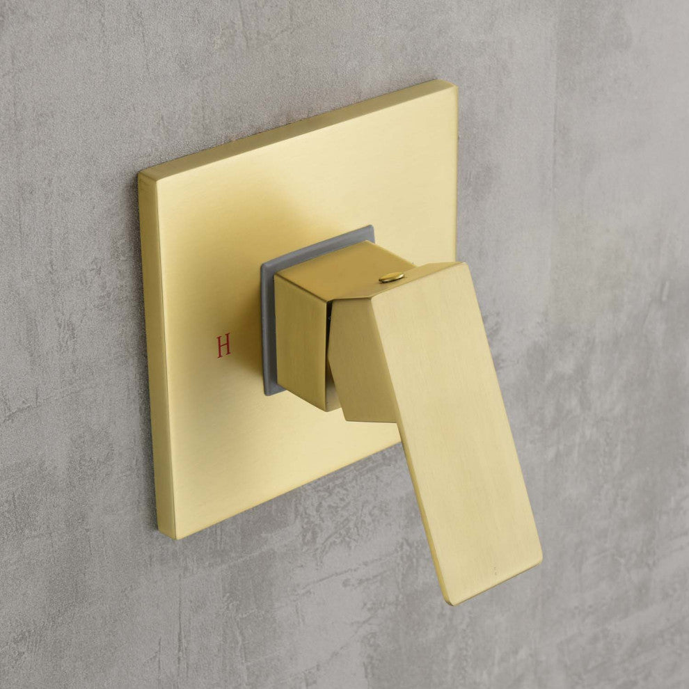 Givingtree Shower System, Bathroom 10 In Rain With Shower Set,Gold
