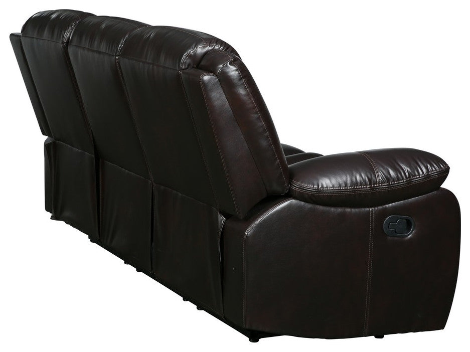 Arlington Leather Air Reclining Sofa Brown