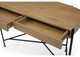 Loft Lyfe Laniya Desk, 2 Storage Drawers, Natural/Black