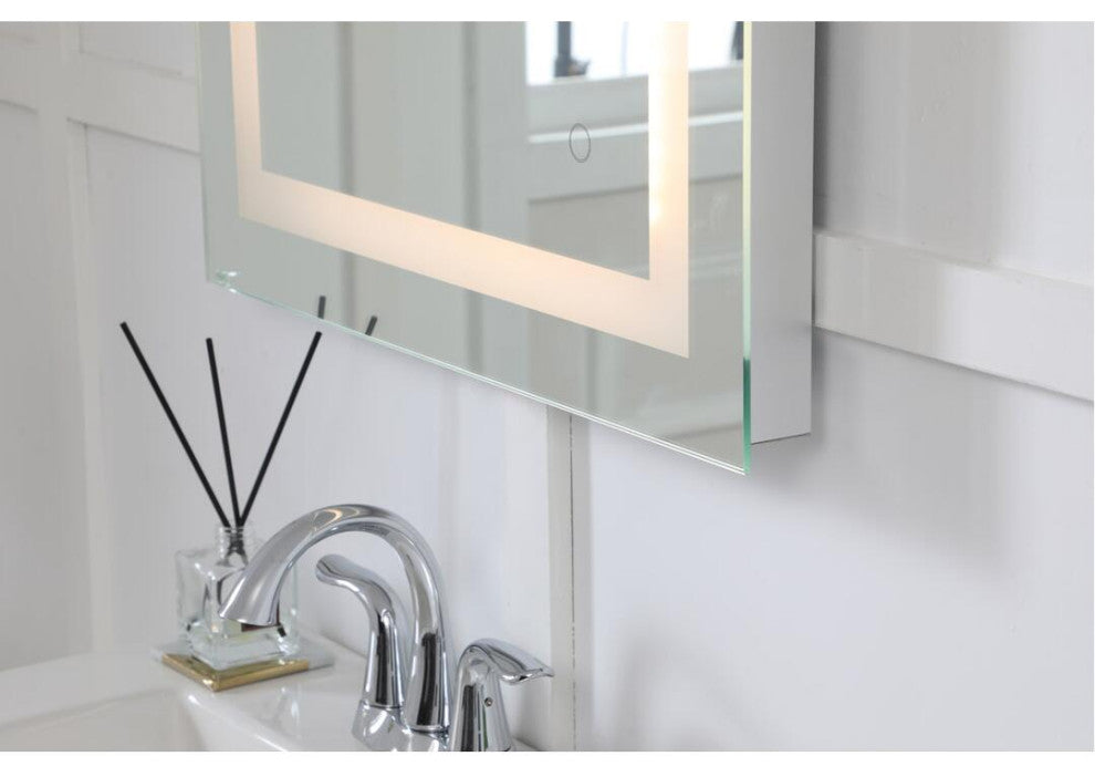 Elegant Decor Helios 27In X 40In Hardwired LED Mirror