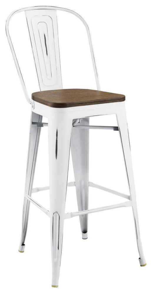 White Promenade Bar Stool