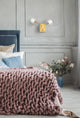 2 Light Wall Sconce, Gold