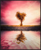 40x50 Here and Elsewhere VI, Framed Artwork, Black