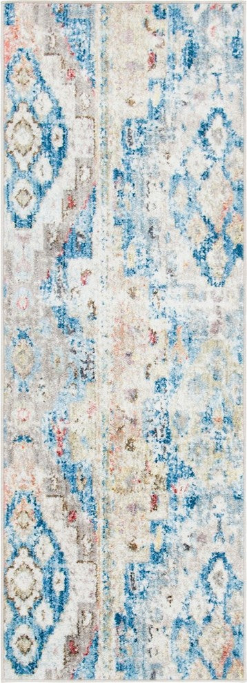 Southwestern/Lodge Boheme 2'2"x6' Runner Seamist Area Rug