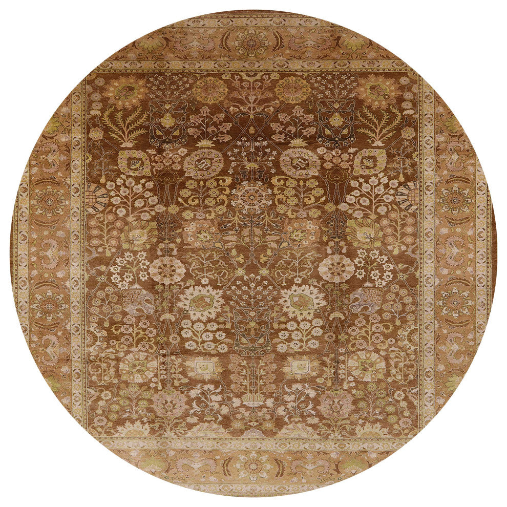Ahgly Company Indoor Round Mid-Century Modern Area Rugs, 6' Round