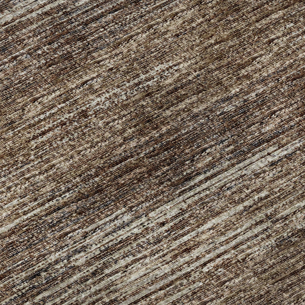 Premium Machine Washable Mayfield AMF32 Brown 3' x 5' Rug