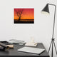 Burning Skies Landscape Photo, Rural Unframed Wall Art Print, 12" X 16"