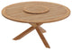 Wellspring 63" Outdoor Patio Teak Wood Dining Table, Natural