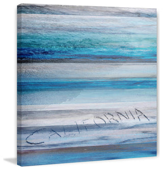 "California in the Sand" Print on Canvas, 24"x24"
